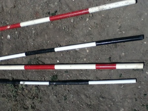 Poles painted